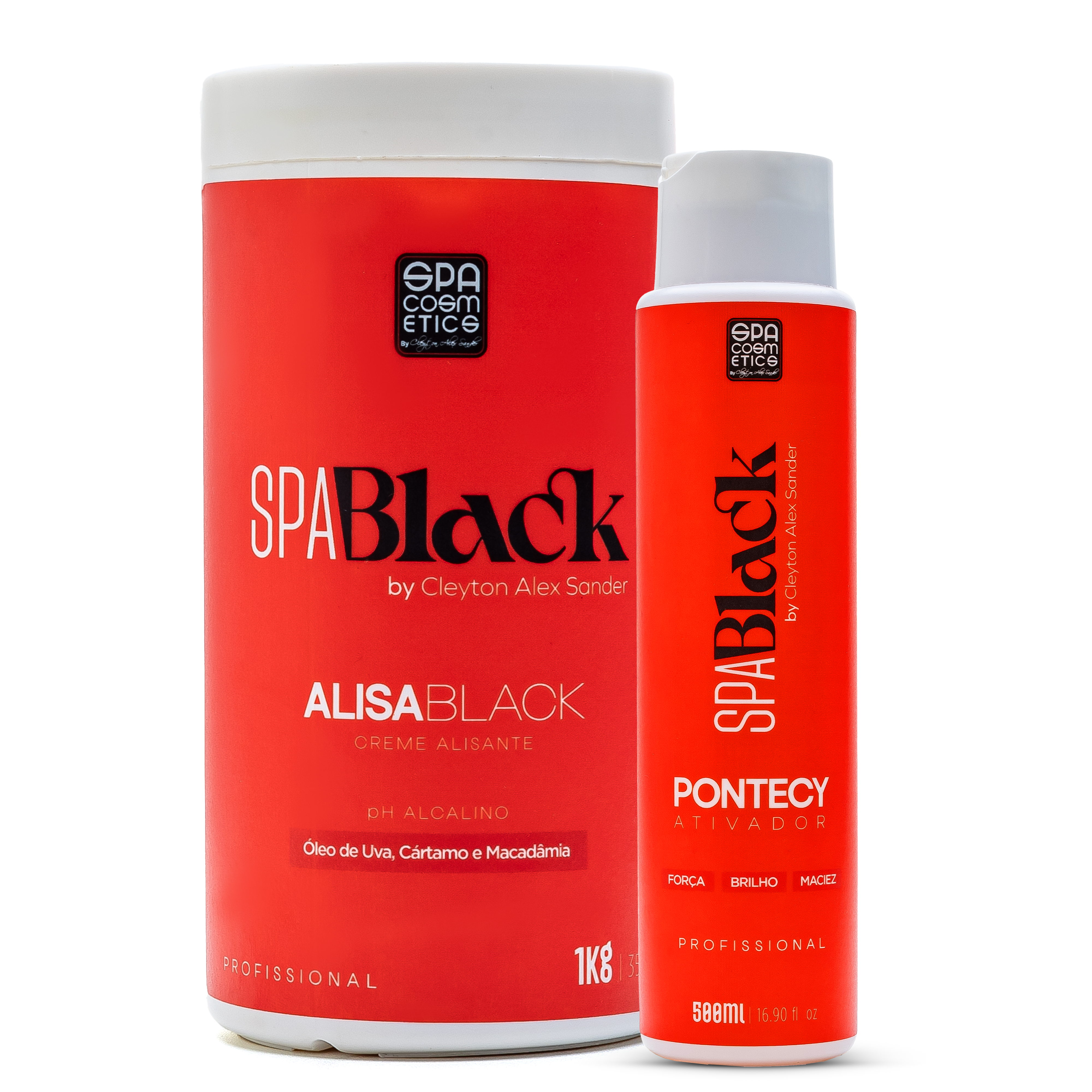 Kit Profissional Alisa Black - Potency & Creme