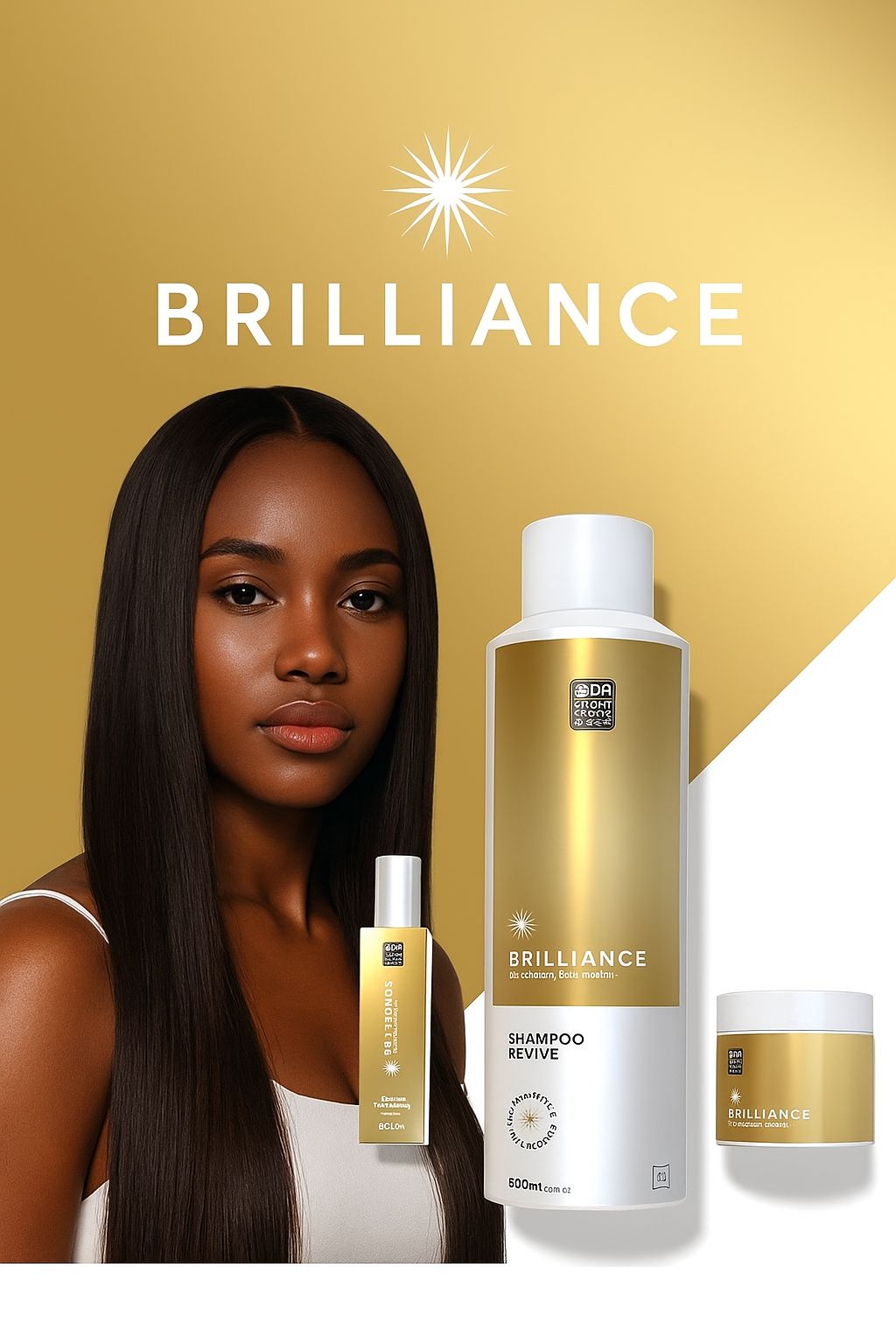 Kit Brilhance - Shampoo , Máscara & Spray