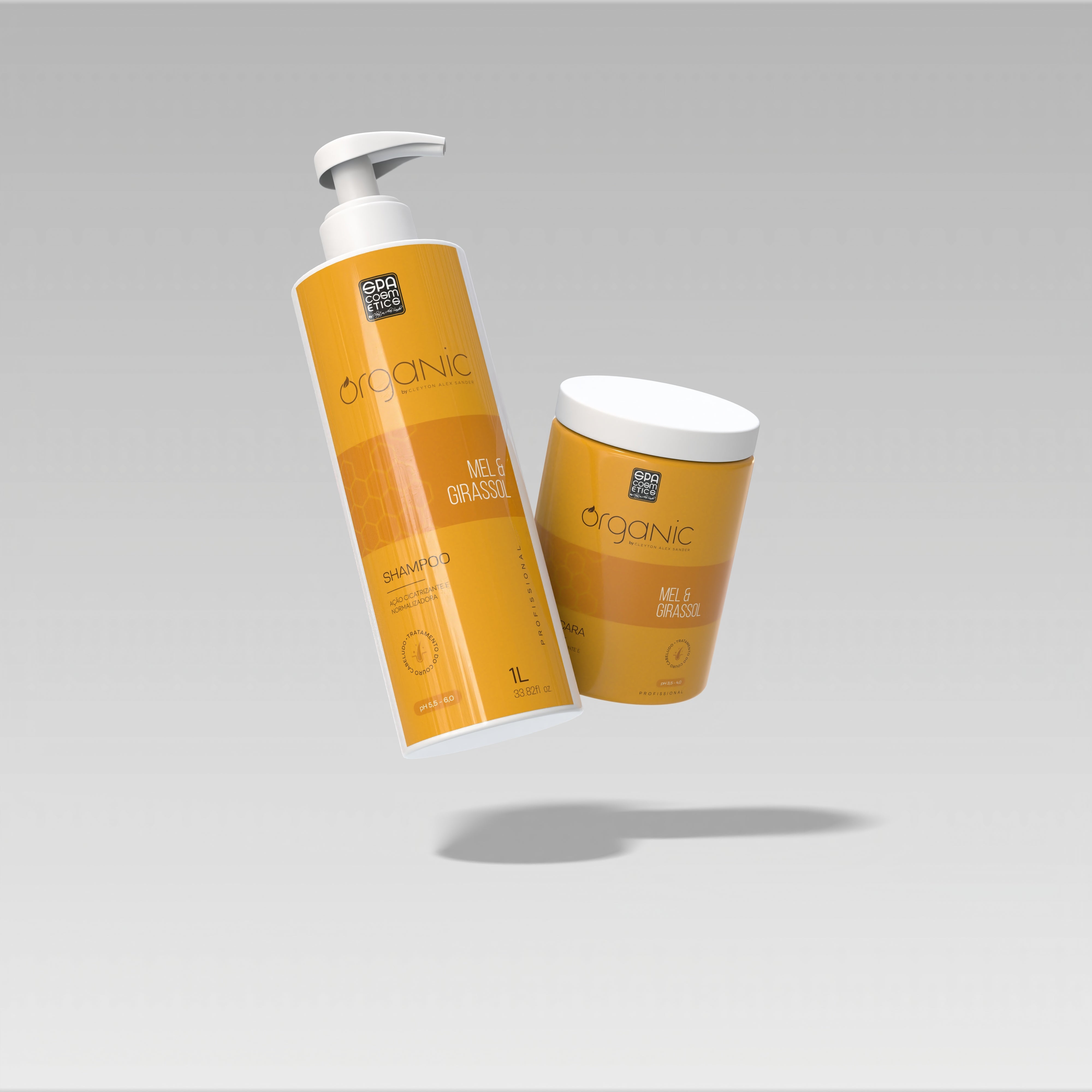 Kit Profissional Mel e Girassol Organic - Shampoo & Máscara