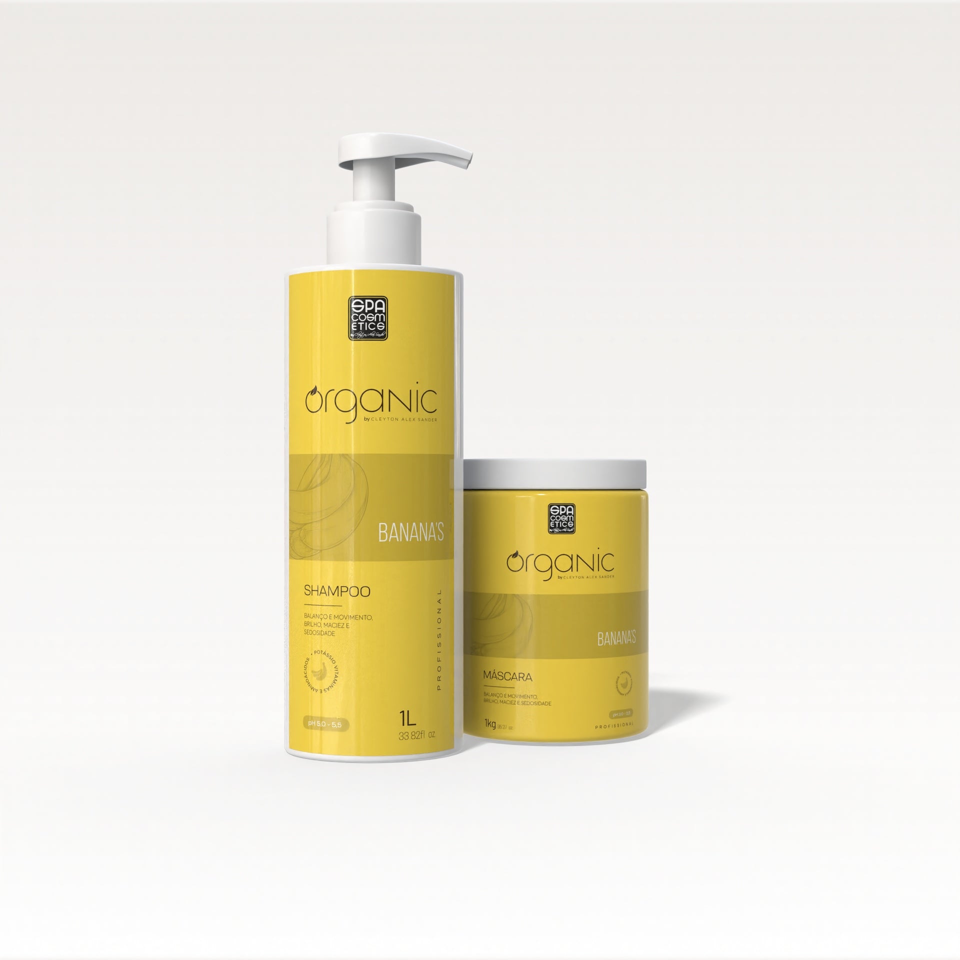 Kit Home Care & Profissional Banana Organic - Shampoo & Máscara