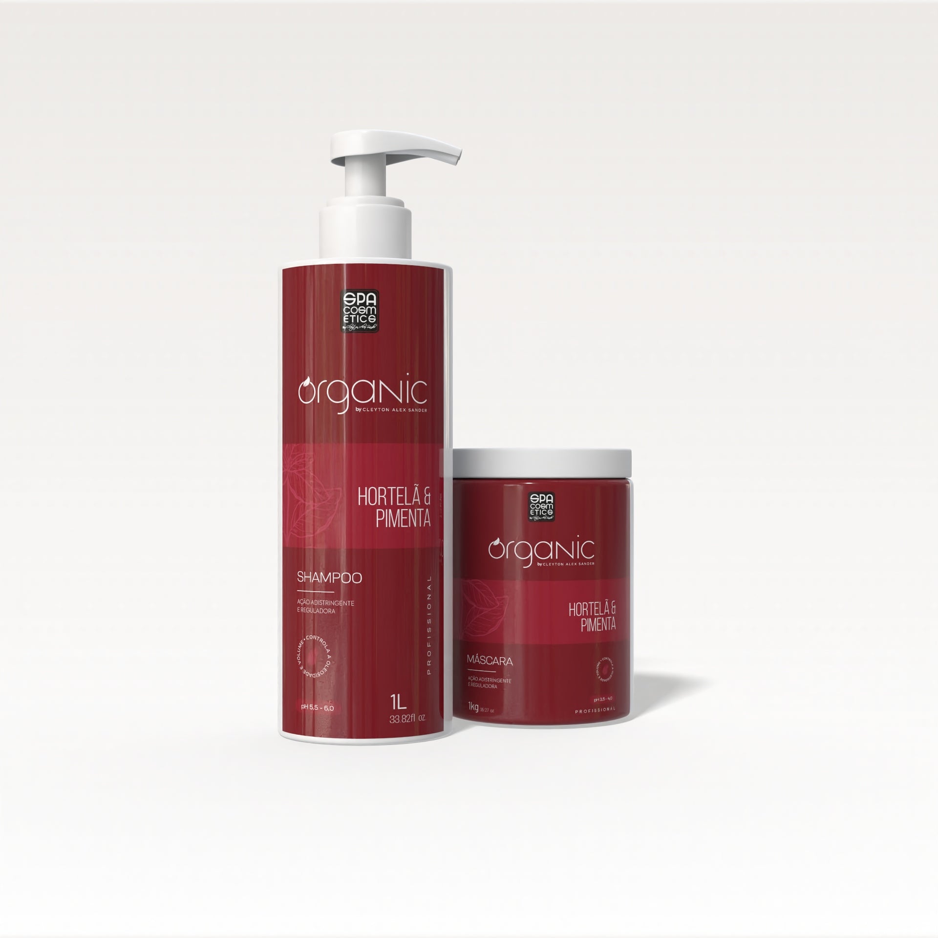 Kit Profissional Hortelã & Pimenta Organic - Shampoo & Máscara