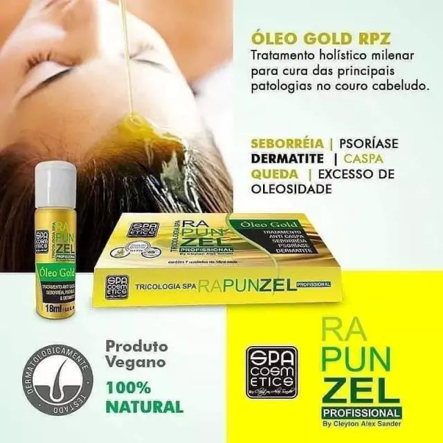 Kit 7 Ampolas Óleo Gold - Caixa